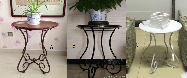Ou, wrought iron wood coffee table. The balcony leisure small round table. The sofa corner. Small tea table. Ou, wrought iron wood coffee table. The balcony leisure small round table. The sofa corner. Small tea table.