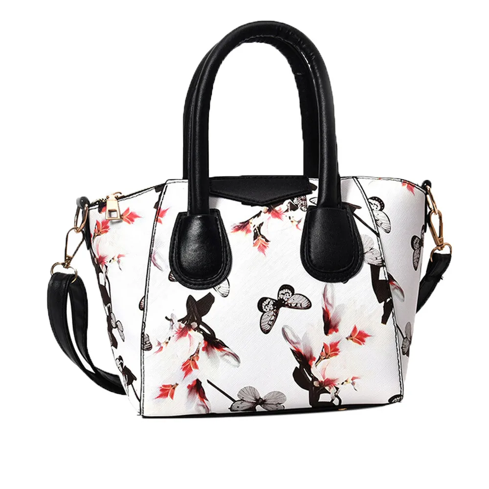 Женские сумки маленькая сумка цветок бабочка напечатаны плечо сумка через плечо bolsa feminina роскошные сумки женские сумки дизайнерские