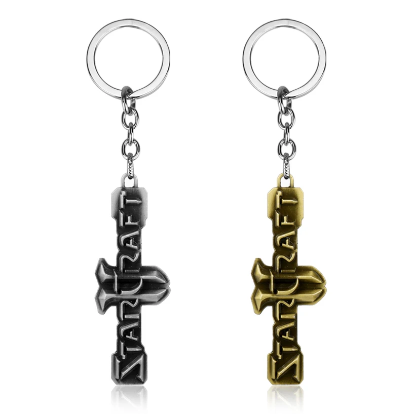 

Starcraft Keychain letter logo Metal Key Chain Key Holder Jewelry Theme H15