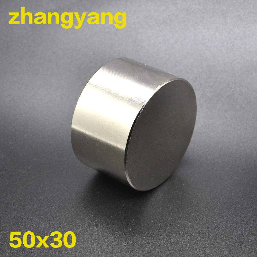 Круглый магнит N52 D 50x30 мм редкоземельный NdFeb 50*30 мощный постоянный неодимовый