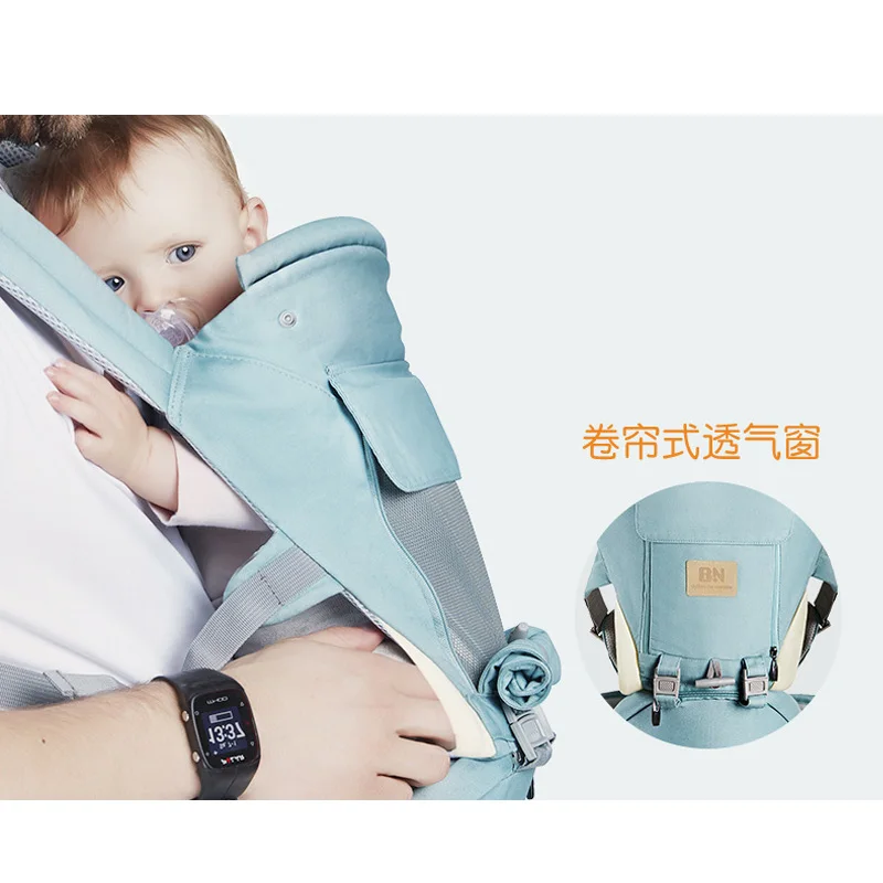 Детский Хипсит(пояс для ношения ребенка) на бретелях с лямками носить спереди новорожденных рюкзак-переноска с ремнями безопасности, многофункциональная Детская сумка кенгуру Рюкзак