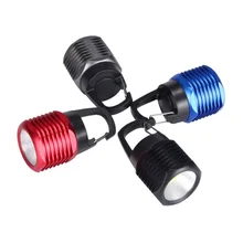 Мини-фонари наружные линзы из алюминиевого сплава и смолы COB светодиодный водонепроницаемый на каждый день встроенный на батарейках карабин освещение