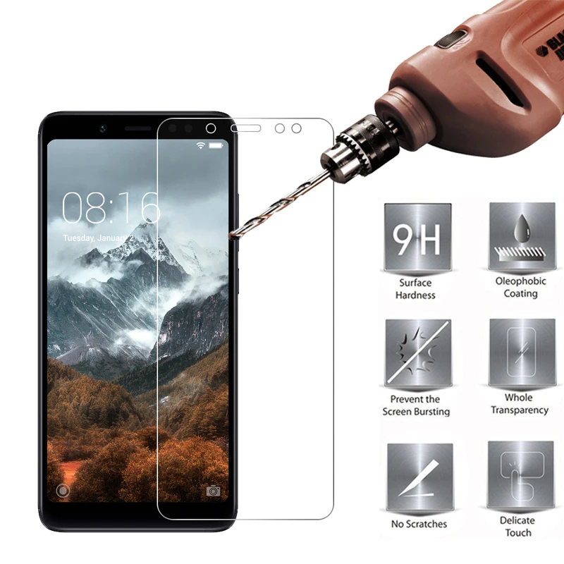 Жесткая пленка из закаленного стекла для Xiaomi Mi 8 Lite A1 A2 5X 6X 9H Тонкая Защитная