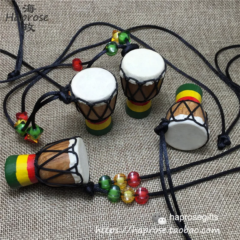 2016 Punk African drum necklace key pendant home decoration 1.5 inch