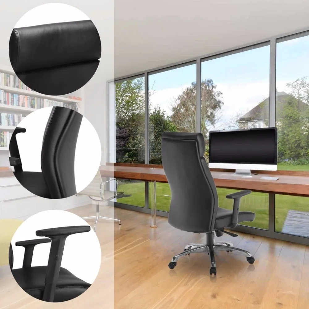 

360 Degree Swivel High Back Office Chair Adjustable Height Executive Computer Chair Ergonomic Home Office Furniture