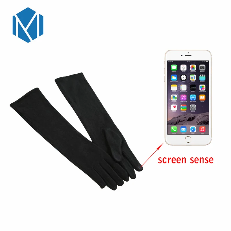 

Elegant Warm Protection Long Cashmere Winter Gloves Women Screen Sense Solid Official Party Prom Mittens For Girls Lady Gifts
