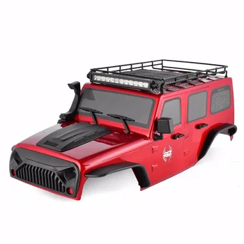 

RGT Body Shell and Roof Rack with LED Light Bar For 1:10 RC Crawlers Axial SCX10 Traxxas Redcat 313mm Wheelbase RC Car Parts