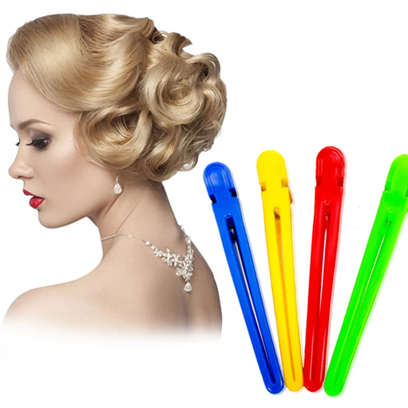 5Pcs Colorful Hair Clips Professional Hairdressing Hairpins Salon