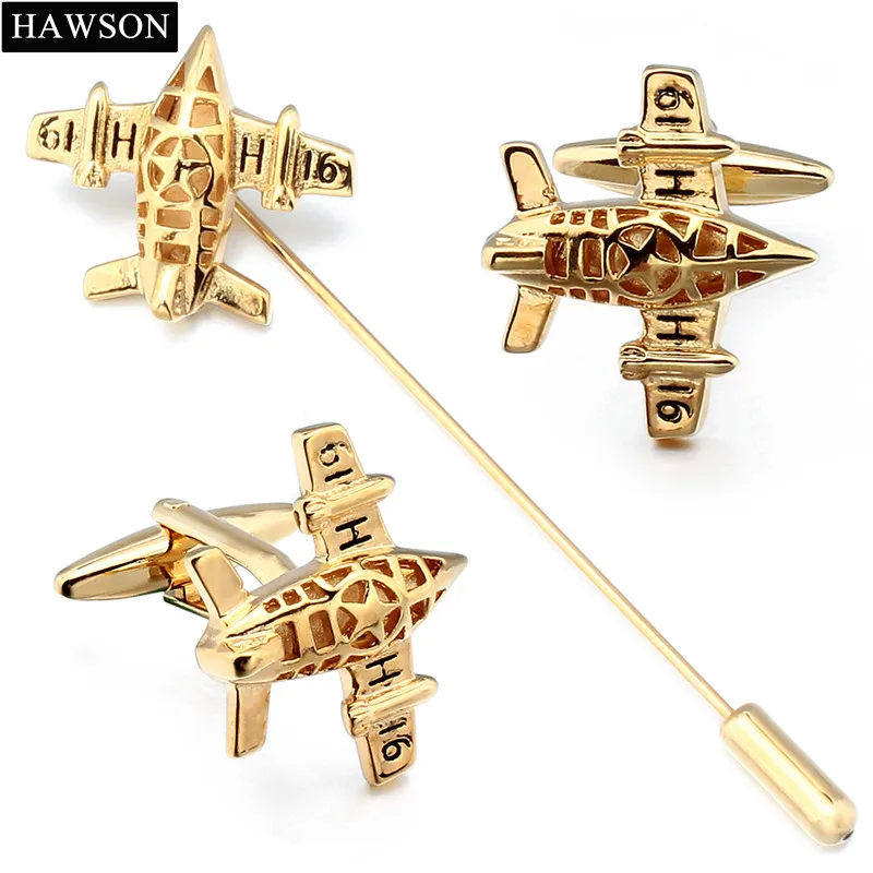 Элегантные Золотые бриллианты и броши с коробкой|aircraft pin|pins and broochesshirt accessories |