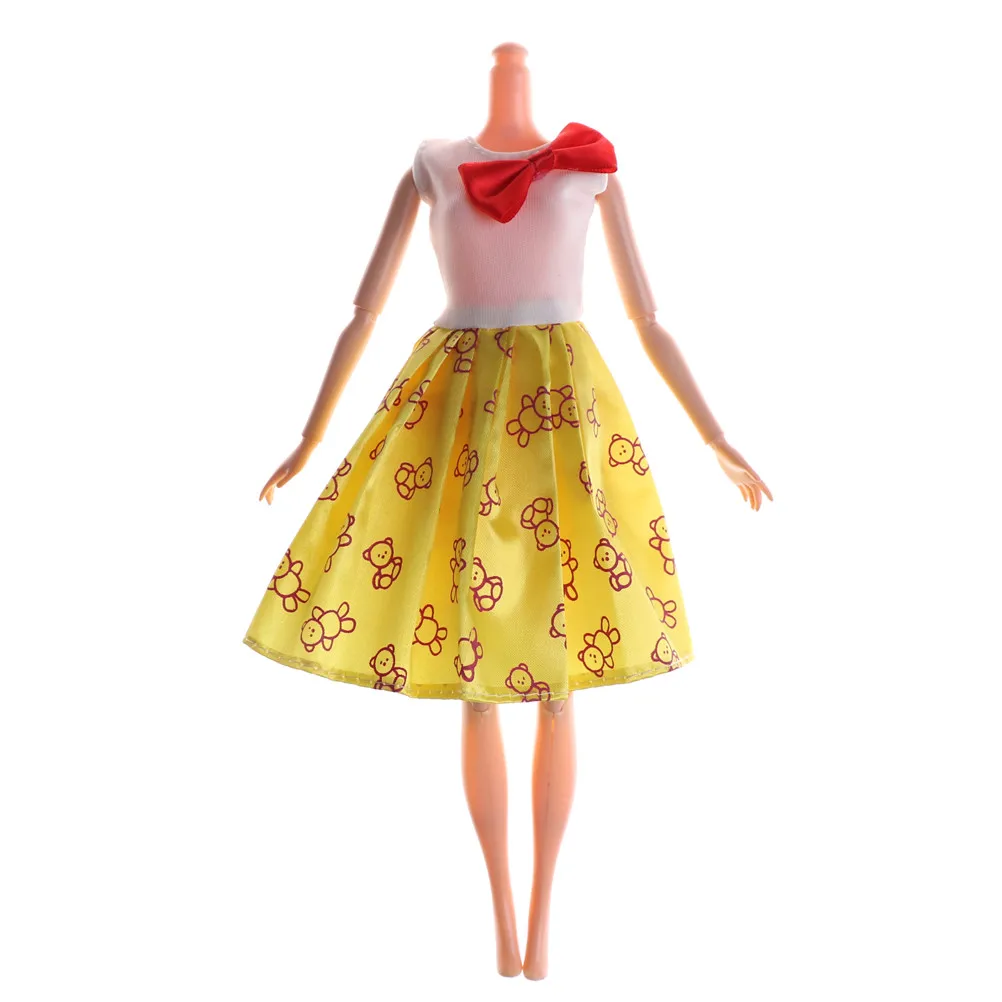 Желтое свадебное платье Принцесса вечернее бальное длинное платье юбка Свадебный вуаль Костюм Одежда для куклы аксессуары подарок на Рождество игрушка