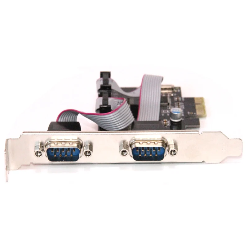 Wch382 чипсет Pci E 2 Последовательный порт s контроллер карты Express к Rs232 Com адаптер для