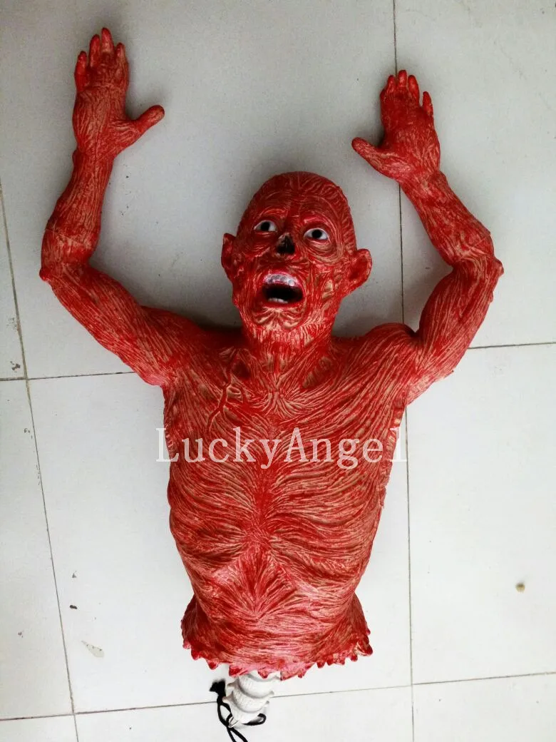 HOT 2016 Halloween Mask Cosplay Haunted House Props Scary Red Dead Body