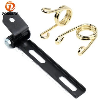 

POSSBAY Gold/Silver Motorcycle Springs&Bracket Sitting Cushion Cafe Racer Seat Cover for Harley Sportster 883 Seat Bracket