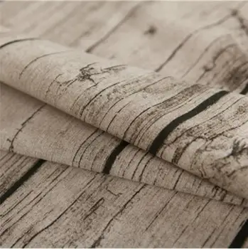 

100*145cm retro vintage Upholstery wood pattern cotton linen Fabric by the meter cotton hemp fabric Home textile sewing fabric