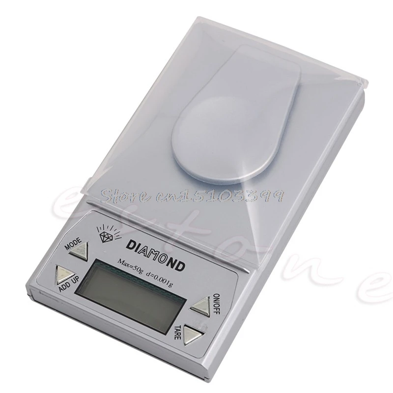 Портативный 50 г * 0,001g ЖК-дисплей цифровой карман ювелирные весы устойчивые Новый G08 Прямая поставка