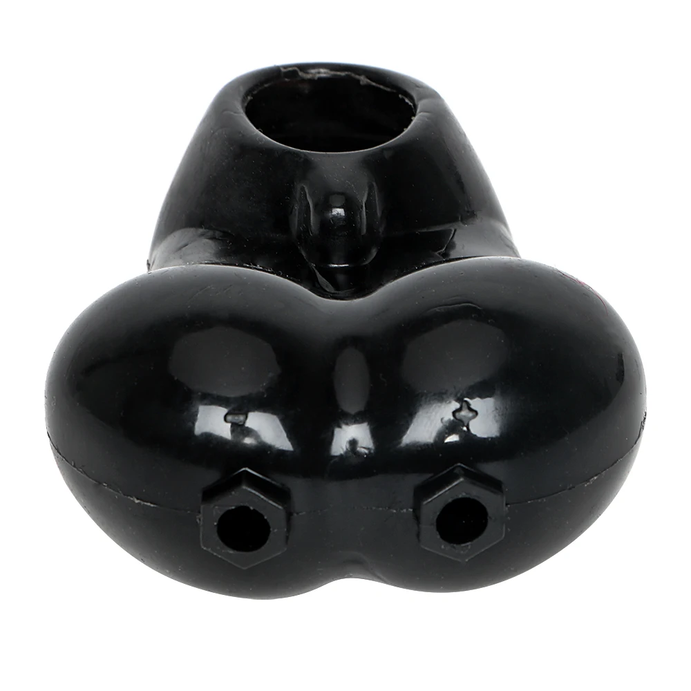 IKOKY Delay Ejaculation Penis Ring Scrotum Sleeve Ball Stretcher Cock Ring Black/White Sex Toys for Men Male Chastity Cage 6