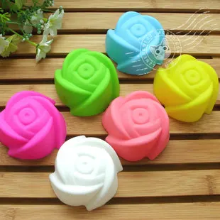 

3cm MINI Rose-shaped Silicone Muffin Cake Cupcake Cup Cake Mould Case Bakeware Maker Mold Tray Baking Jumbo