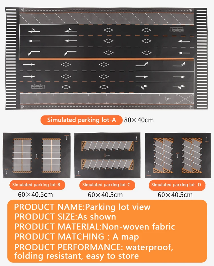 100X130 см игрушечный автомобильный коврик, карта, детский коврик для игровой зоны, коврик для городской дороги, зданий, парковки, карта, игровая сцена, карта, складная