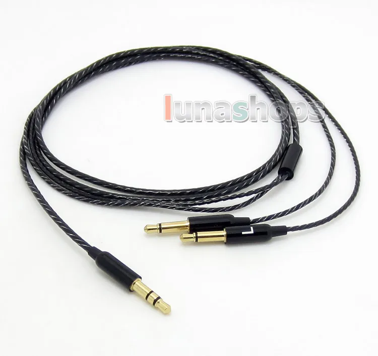 LN004534 3 5mm To 3 5mm Audio Mic Remote upgrade Cable For Focal Elear Denon AH D600 D7100 Velodyne vTrue Headphone