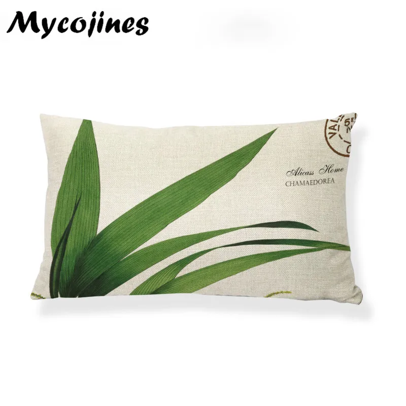 دروبشيبينغ المنزل الشمال الأمريكية الخشب رمي سادات المائية مصنع العشب سيارة 30*50 الزخرفية غطاء الوسادة كنبة مكتب