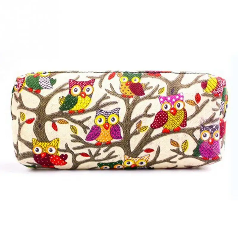 

Cute Fashion Owl Print Cosmetic Make Up Bag Storage Pouch Cute Cartoon Bag Stationary Bag Student Gift Bag