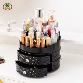 

Msjo Cosmetic Organizer Rotating Acryl Drawer Makeup Organizer For Cosmetics Nail Casket Lipstick Holder Desktop Storage Box