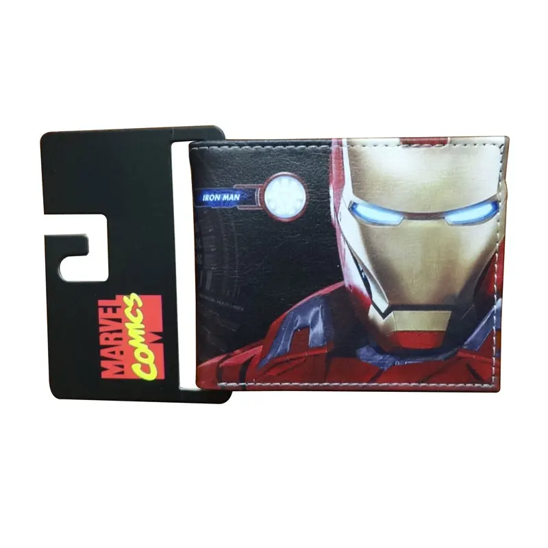 Lovely Cartoon Anime Ironman Wallet carteira Marvel Comics Iron Man Purse Dollar Price Gift Kids Boy Girl Leather Short Wallets Lovely Cartoon Anime Ironman Wallet carteira Marvel Comics Iron Man Purse Dollar Price Gift Kids Boy Girl Leather Short Wallets