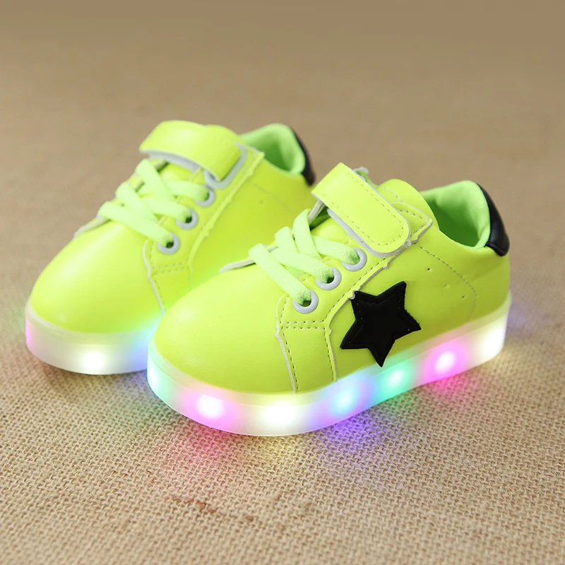 2017 New Baby Children Shoes Kids Led Flash Sneakers Spring Autumn