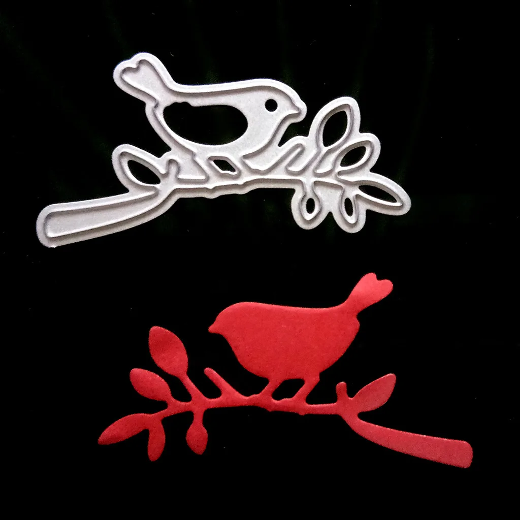 55mmx30mm Bird and branch DIY knife molding  knife mold carbon steel Metal Cutting Dies Stencils