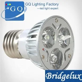 

5pcs/lot 3W E27 Mr16 LED spot light LED Lamp Cup Led light cup,white/warm white free shipping 12v