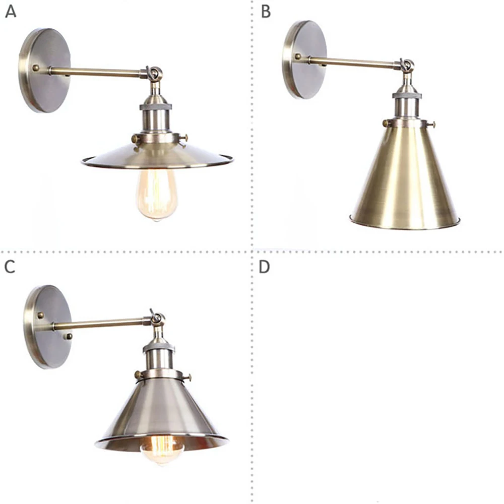 Hardwire Antique Metal Shade Industrial Wall Sconce Light with Oil Rubbed Bronze for Home, Restaurant, Bar, Cafe, Club Wall Lamp Hardwire Antique Metal Shade Industrial Wall Sconce Light with Oil Rubbed Bronze for Home, Restaurant, Bar, Cafe, Club Wall Lamp