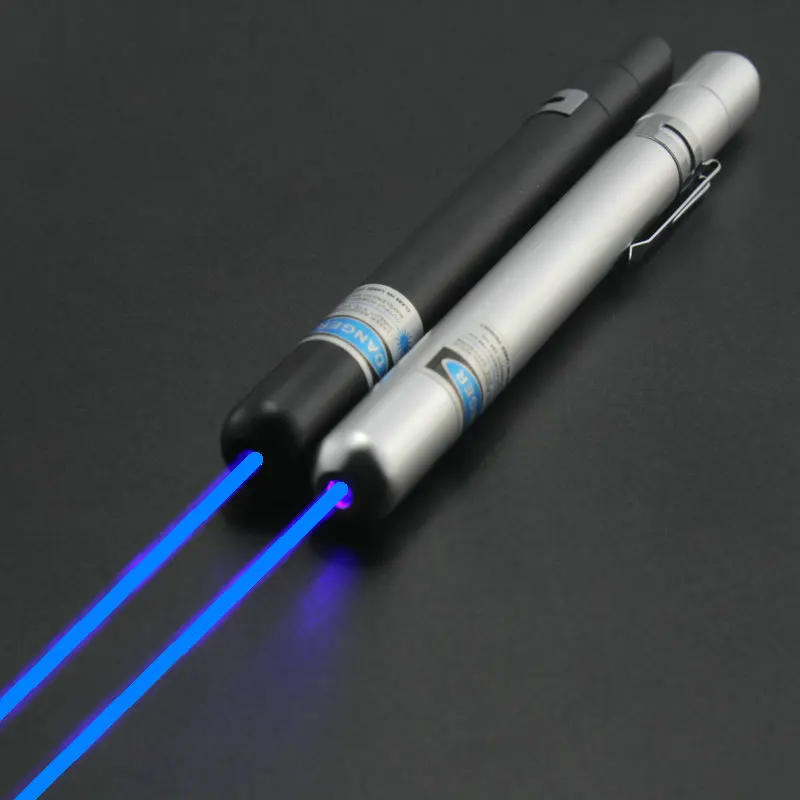 

JSHFEI blue laser pointer 405nm, equipped with manual tail switch and outdoor indicator pen teaching instruction pointer