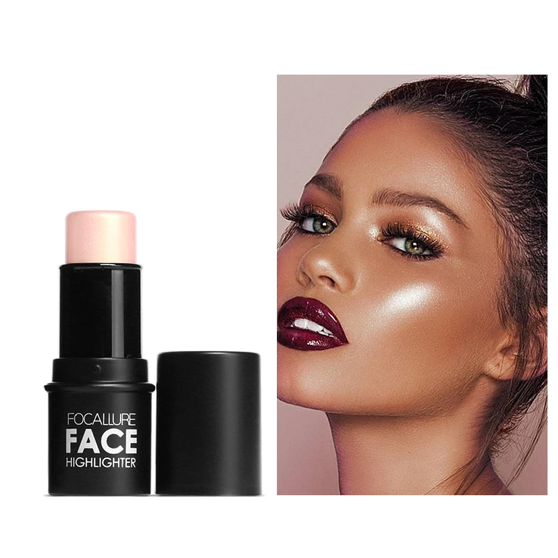 

Focallure Highlighter Stick Cream Whitening Concealer Brighten Bronzer Water-proof Makeup Highlighter Face Makeup