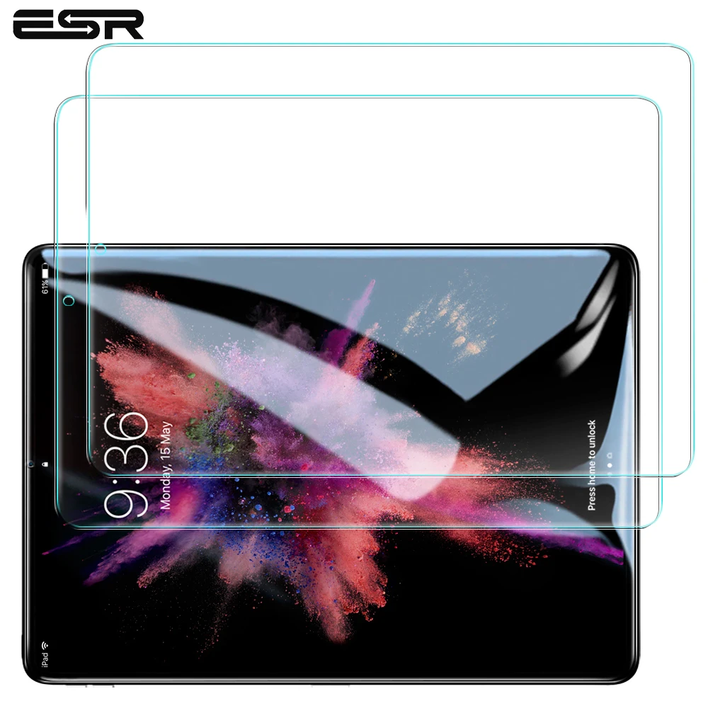 ESR HD Screen Protector for iPad Pro 12.9 2018 3X Tempered Glass Tablet Protective Screen Film Anti-Scratch for iPad 2018 New ESR HD Screen Protector for iPad Pro 12.9 2018 3X Tempered Glass Tablet Protective Screen Film Anti-Scratch for iPad 2018 New