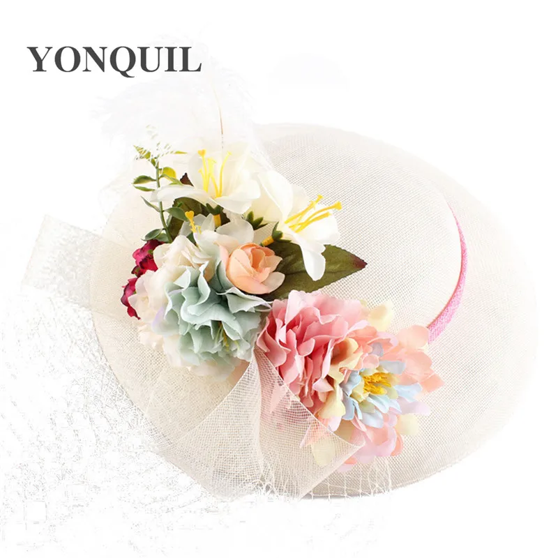 Ivory Wedding Fascinator Hat 