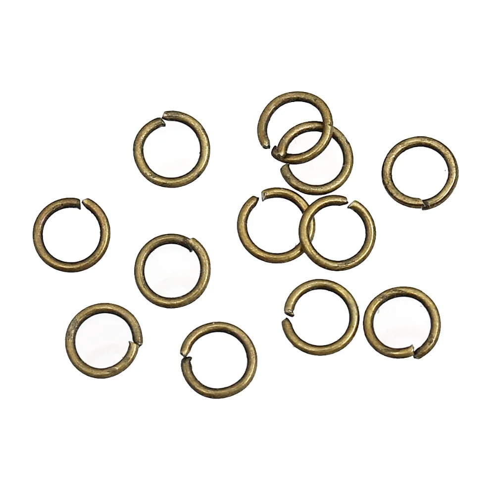 DoreenBeads 1200 шт. 5 мм бронзовое открытое переходное кольцо|ring findings|jump ringsopen jump rings |