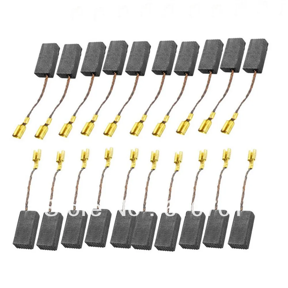 

20pcs 5x8x15mm Electric Motor Graphite Carbon Brush Power Tool Angle Grinder Saw Drill for Bosch 19/32"x 5/16" x 1/5"(L*W*T)