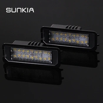 

2pcs/lot Car Canbus 18 LED Number License Plate Light Lamp for VW Amarok Eos Golf New Beetle Polo Passat CC Phaeton Scirocco