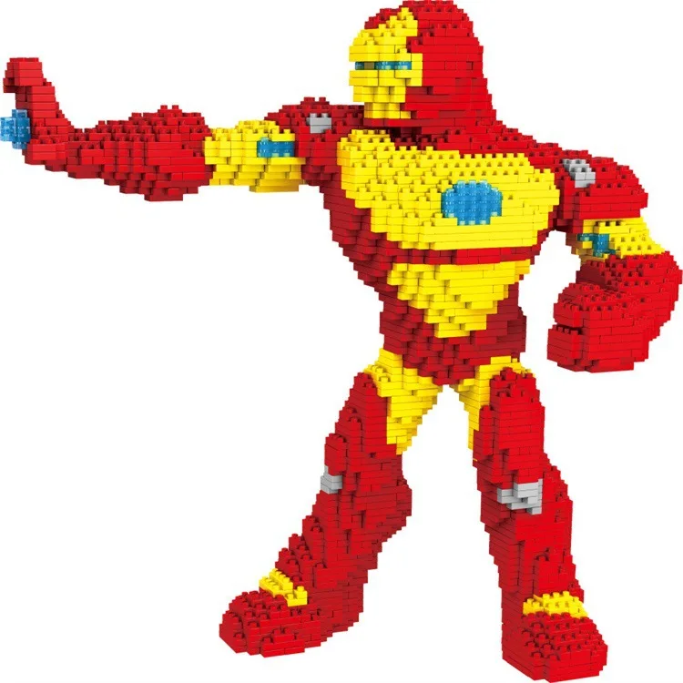 

PZX 8830-2 Super Hero Series Iron Man Magic Diamond Blocks 2200Pcs Building Blocks Toys DIY Education Gift For Children