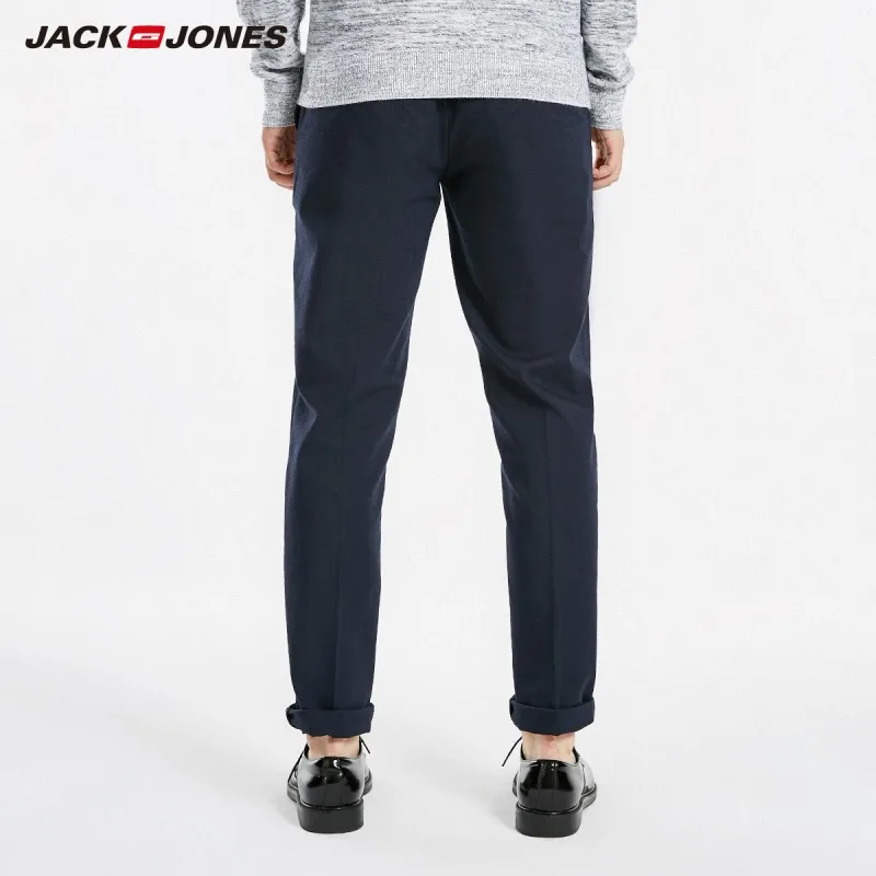 JackJones мужские хлопковые деловые повседневные брюки E | 218414511