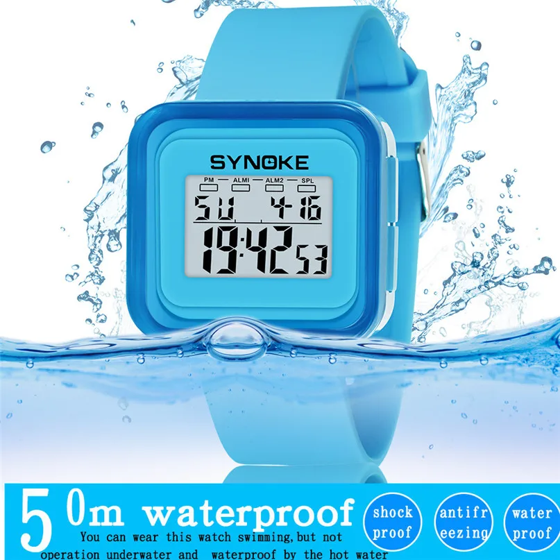 

Men Sports Watches 50M Waterproof Back Light LED Digital Watch Chronograph Shock Double Time Wristwatches For Gift #4M12#F