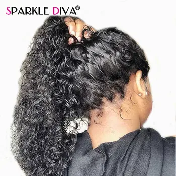 

Brazilian Deep Wave 360 Lace Frontal Wig Pre Plucked With Baby Hair 150% Density Remy Lace Wig Human Hair Wigs Natural Hairline