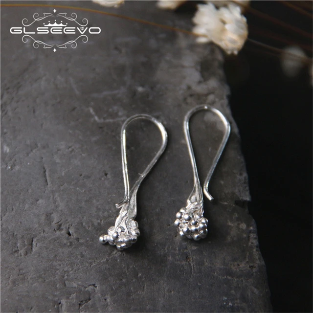 Glseevo Fashion Personality Small Ball Flower Drop Earrings For Glseevo Fashion Personality Small Ball Flower Drop Earrings For Women S925 Sterling Silver Dangle