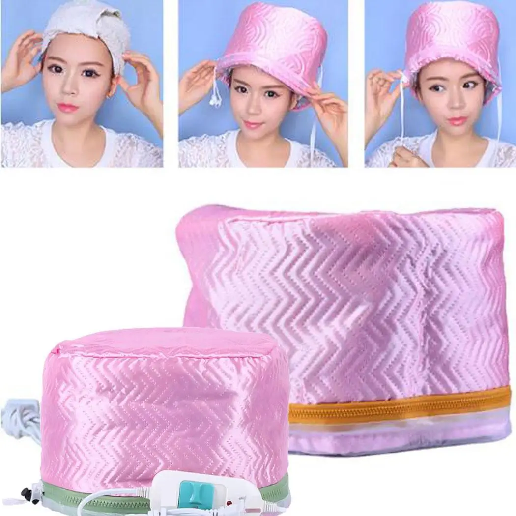 

Hot Selling Hair Mask Baking Cap Thermal Treatment Heating Cap Temperature Controlling Protection Electric Hair Steamer Cap