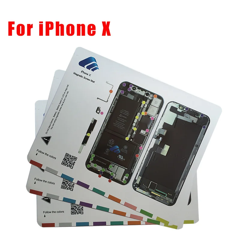 Профессиональный Магнитный винтовой коврик для Apple iPhone 6 6s plus 7 8 X Ремонтный