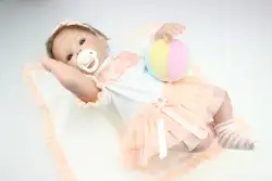 Куклы реборн ребенка-Reborn девушка мягкое тело силиконовые куклы лучший детский спальный мальчик подарок игрушки Brinquedos