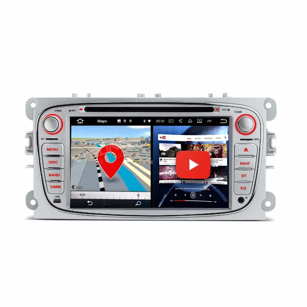 Top 2 Din 7" HD Android 7.1 Radio GPS HDMI Car DVD Player for Ford Galaxy II Kuga / Focus II C-Max S-Max 2008 2009 2010 2011 2 Top 2 Din 7" HD Android 7.1 Radio GPS HDMI Car DVD Player for Ford Galaxy II Kuga / Focus II C-Max S-Max 2008 2009 2010 2011 2