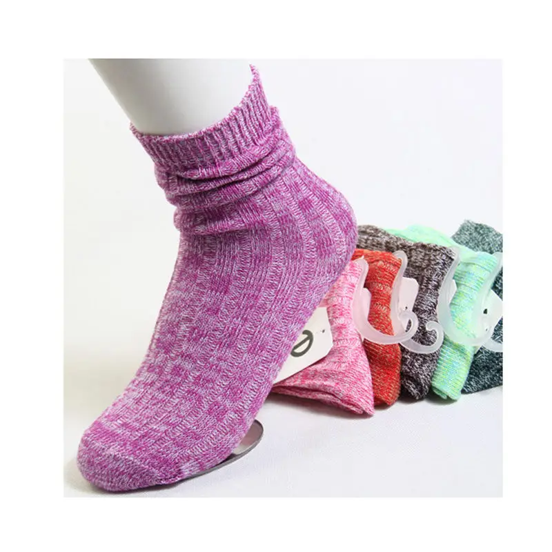 New Arrived Women Socks Winter Warm Ethnic Style Candy Color Sock 8 Color Middle Socks  Fashion Women's Clothing Free Shipping (4)