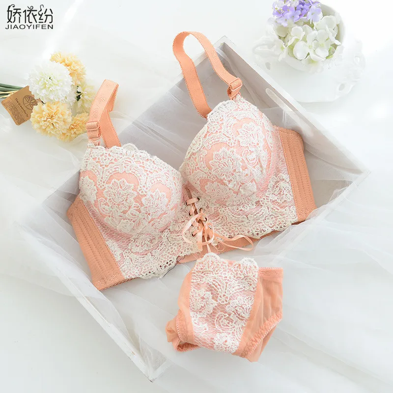 Jeunespop34 安い Jyfブランド熱い販売セクシーなレースの女性ストラップブラジャー下着セ ット細かい刺繍エレガントなブラジャー収集プッシュアップブラジャーセット日 本 通販 価格