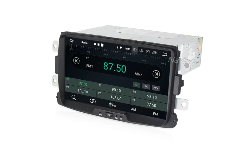 Perfect NaviFly 4GB+32GB 8"HD Android8.0 Eight core car radio player gps navigation for Lada Xray 2/Dacia/Duster/Logan/Sandero 16